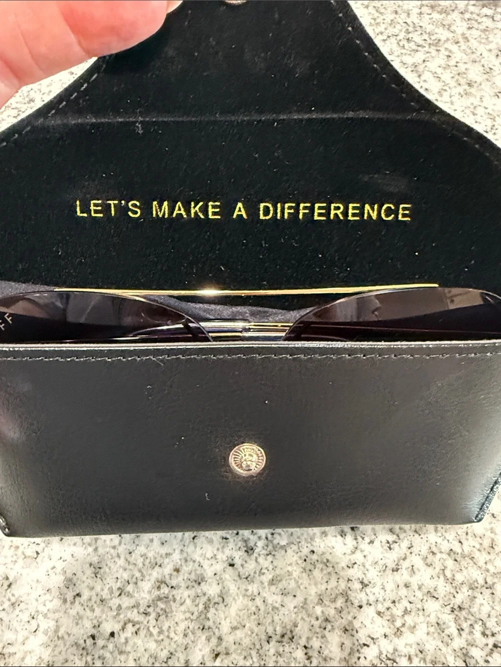 Diff Eyewear Lenox Sunglasses in blue and gold